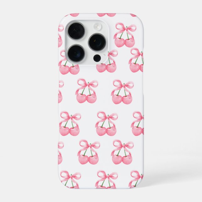 Coque iPhone Étui iPhone Cerise (Verso)