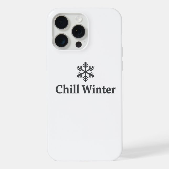 Coque iPhone Étui iPhone Chill Winter (Verso)