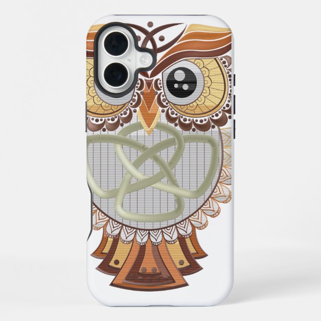 Coque iPhone Étui iPhone Chouette (Verso)