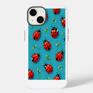 Coque Pour iPhone 14 Étui iPhone ciel bleu motif chanceux coccinelles r
