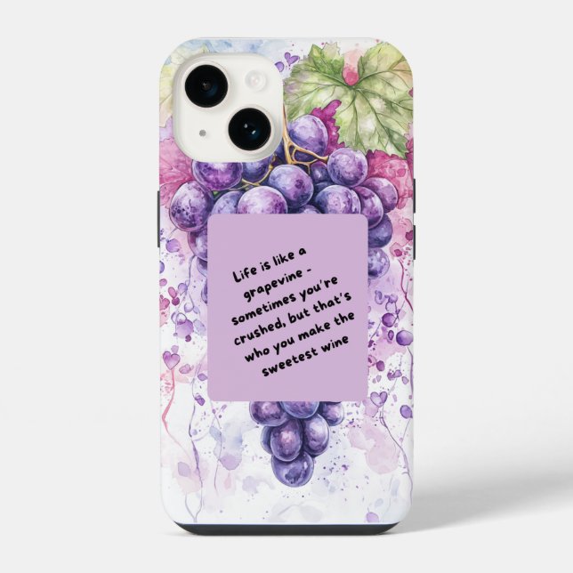 Coque iPhone Étui iPhone Citation de Fruit – Motivation Amusant (Verso)