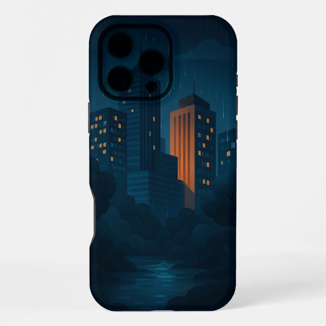 Coque iPhone Étui iPhone City Skyline de nuit Case-Mate (Verso)