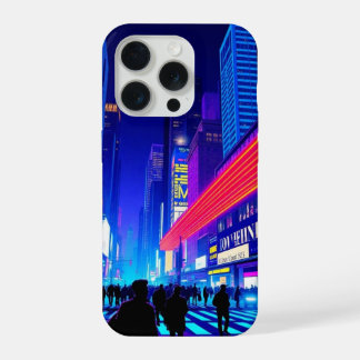 Coque iPhone 15 Pro Étui iPhone Cityscape Néo-Rétro Pop Art