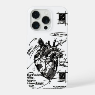 Coque iPhone 15 Pro Étui iPhone Cœur Réel 🤍   Souple & Élégant