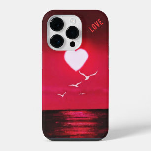 Coque Pour iPhone 14 Plus Étui iPhone Coucher de soleil sur la mer Amour Rom
