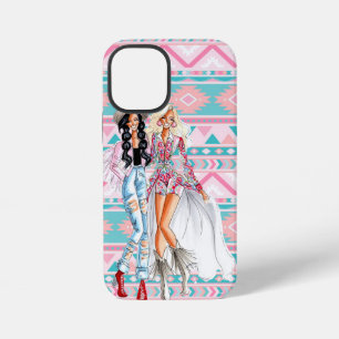 Coque iPhone 12 Mini Étui iPhone Cowgirl motif tribal