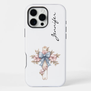 Coque iPhone 16 Pro Max Étui iPhone Croix Chrétienne Inspirante