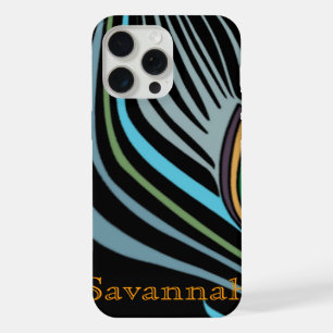 Coque iPhone 15 Pro Max Étui iPhone damassé personnalisé avec plume de pao