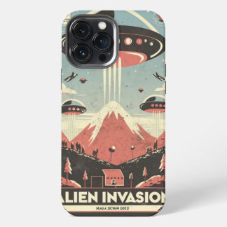 Etui iPhone 13 Pro Max Étui iPhone d'aventure rétro de science-fiction 🚀