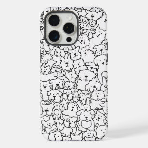 Coque iPhone 15 Pro Max Étui iPhone Dogue Doodle