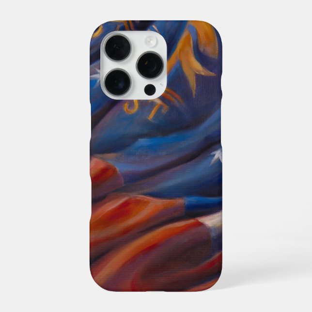 Coque iPhone Étui iPhone - Drapeau de l'État de Géorgie (Verso)