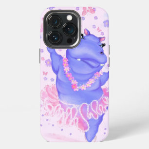 Etui iPhone 13 Pro Étui iPhone drôle de danseuse de ballet hippopotam