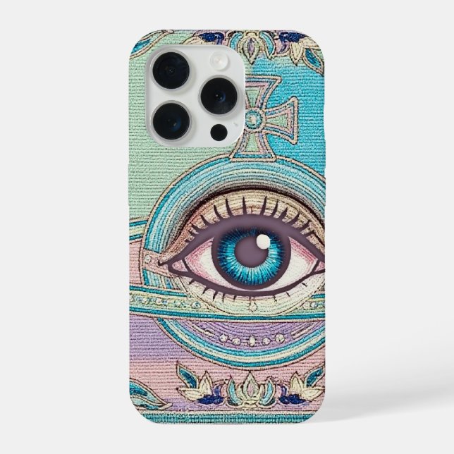 Coque iPhone Étui iPhone Eye-Planet-Paisley (Verso)