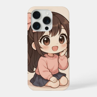 Coque iPhone 15 Pro Étui iPhone Fille Mignonne Kawaii