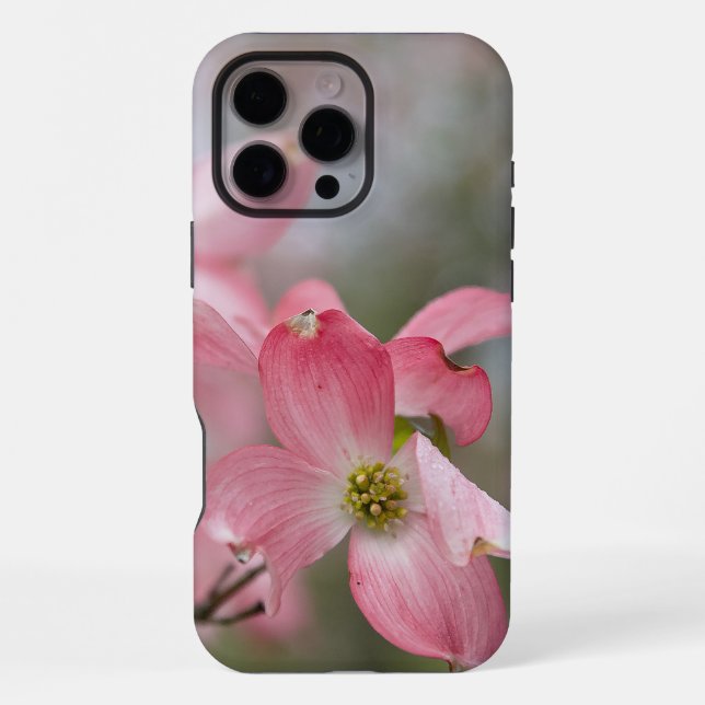 Coque iPhone Étui iPhone Fleur de Cornouiller Nature Rose (Verso)