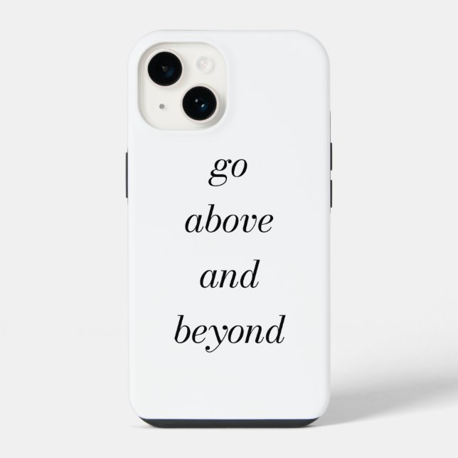 Coque iPhone Étui iPhone Go Above And Beyond (Verso)