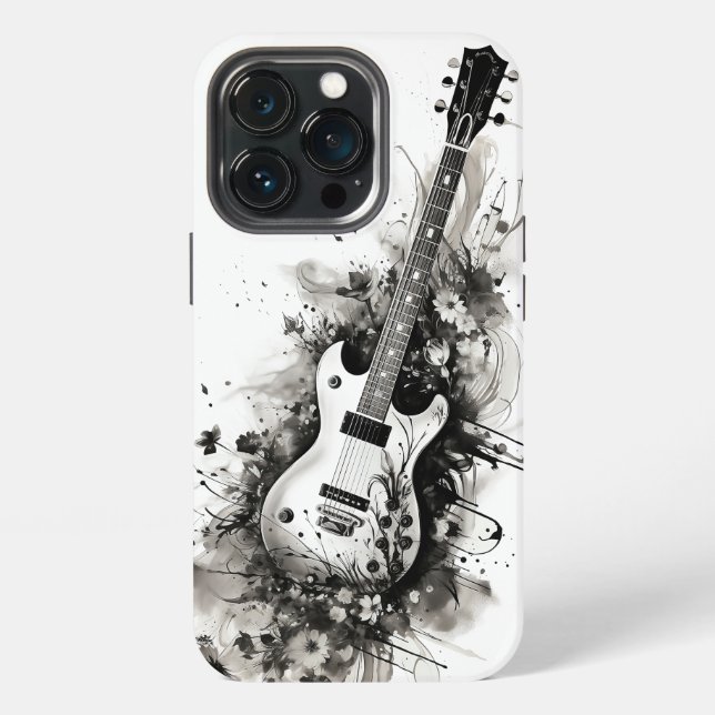 Coque iPhone 🎸📱 Étui iPhone Guitare Électrique Cool 📱🎸 (Dos)