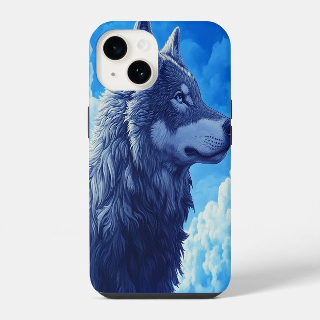 Coque iPhone Étui iPhone 🐺 Hurlement Lunaire (Verso)