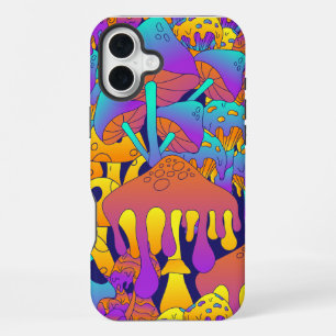 Coque iPhone 16 Plus Étui iPhone / iPad à champignon psychédélique dégo