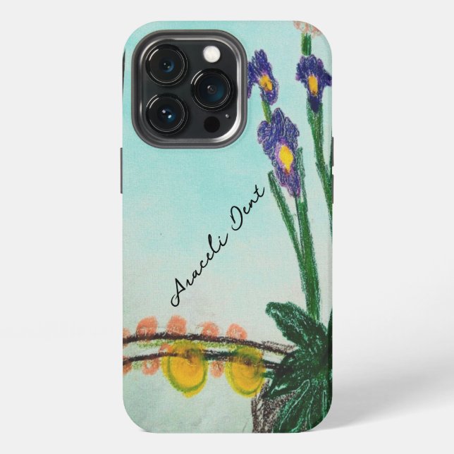 Coque iPhone Étui iPhone / iPad aux Iris Violets (Dos)