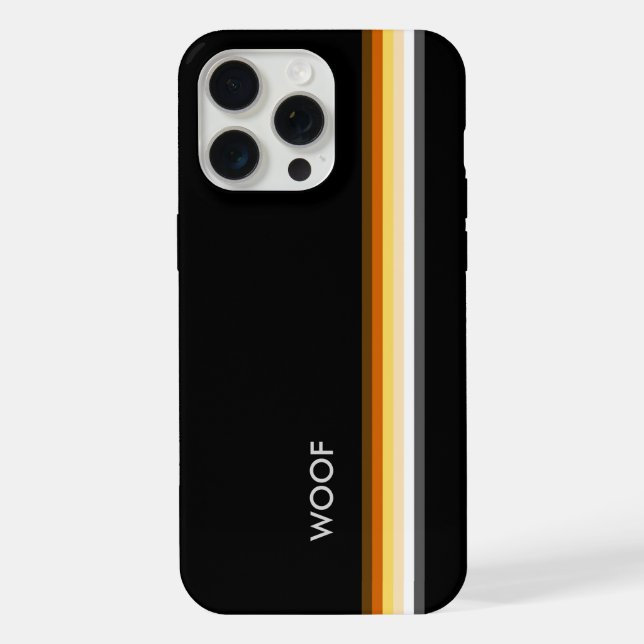 Coque iPhone Étui iPhone / iPad avec drapeau de fierté ours woo (Verso)