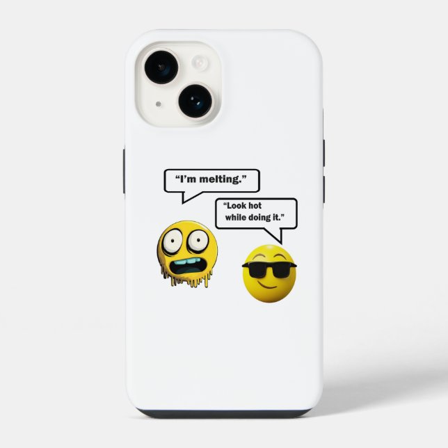 Coque iPhone Étui iPhone / iPad Emoji Drôle (Verso)