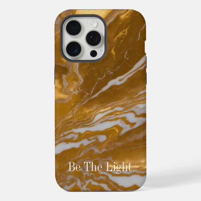 Coque iPhone Étui iPhone/iPad en marbre doré luxueux (Verso)