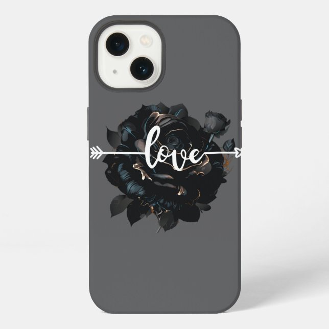 Coque iPhone Étui iPhone / iPad Love Rose (Verso)