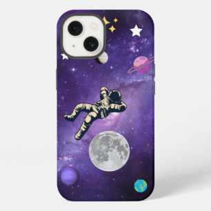 Etui iPhone 13 Étui iPhone / iPad lune et étoiles de l'espace