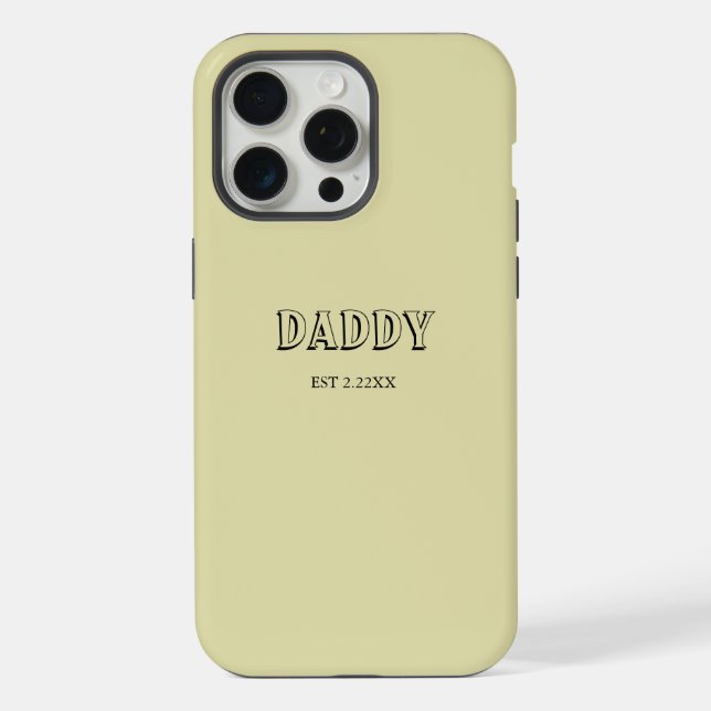 Coque iPhone Étui iPhone / iPad Minimalist Daddy EST (Verso)