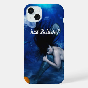 Coque iPhone 15 Plus Étui iPhone Just Believe Sleeping Mermaid