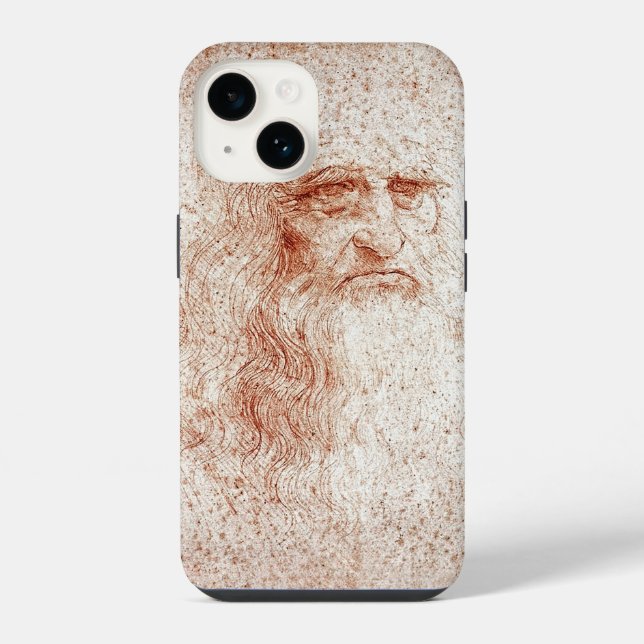 Coque iPhone Étui iPhone Leonardo da Vinci Génie Sketch (Verso)