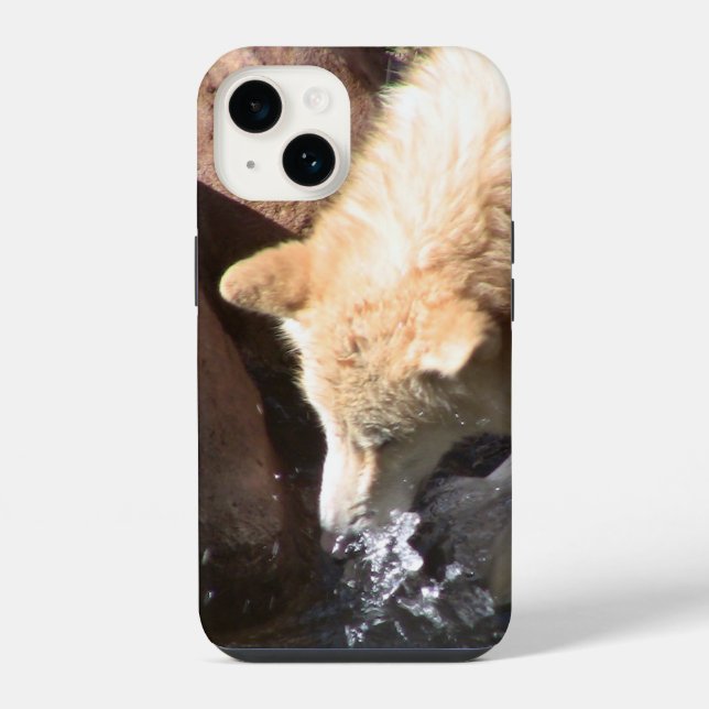 Coque iPhone Étui Iphone Loup Gris (Verso)