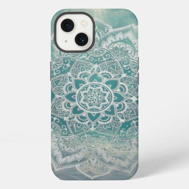Coque iPhone Étui iphone mandala dans le ciel (Verso)