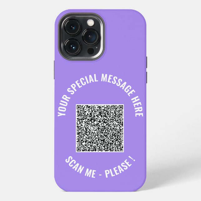 Coque iPhone Étui iPhone Message Spécial Code QR Cadeau (Verso)