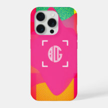 Étui iPhone Monogramme Personnalisé avec Dégradé N