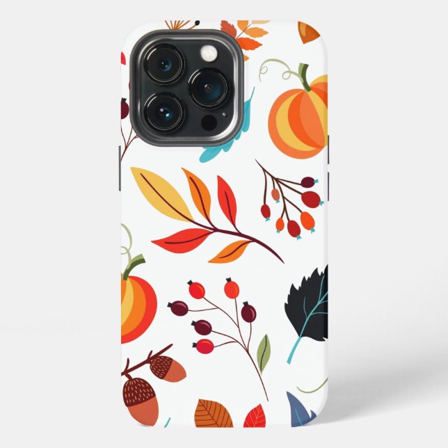 Coque iPhone Étui iPhone motif automne (Dos)