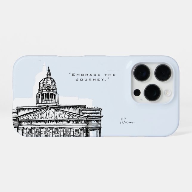 Coque iPhone Étui iPhone Nottingham Tone Sketch (Verso Horizontal)