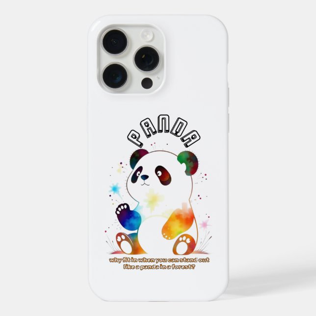 Coque iPhone Étui iphone Panda (Verso)