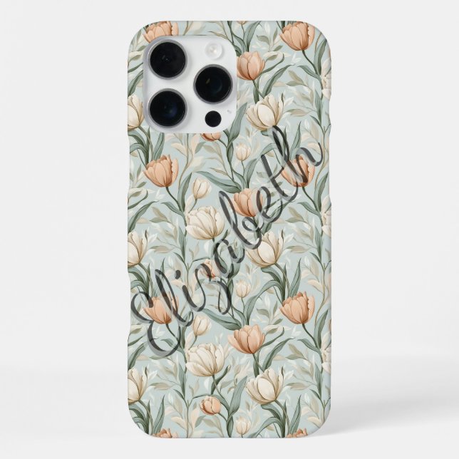 Coque iPhone Étui iPhone personnalisable Tulipe Classique (Verso)