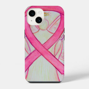 Coque Pour iPhone 14 Étui iPhone personnalisé Ange Ruban de sensibilisa