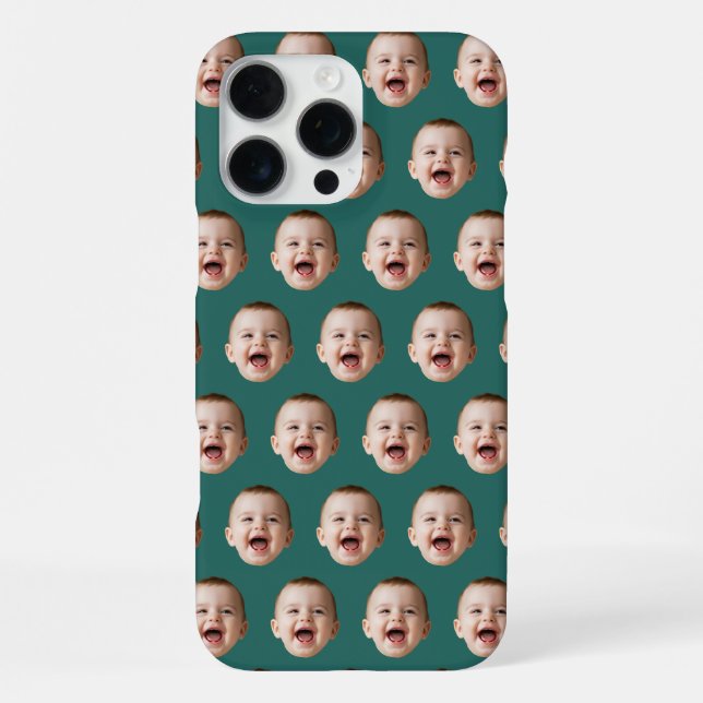 Coque iPhone Étui iPhone personnalisé avec visage de bébé (Verso)