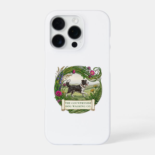 Coque iPhone Étui iPhone personnalisé pour promeneur de Border  (Verso)