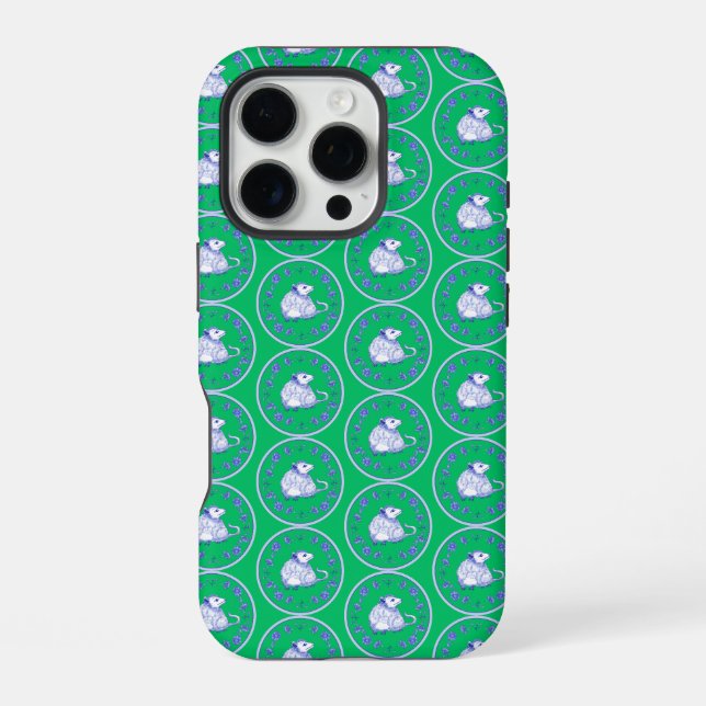 Coque iPhone Étui Iphone Possum Psychedélique (Verso)