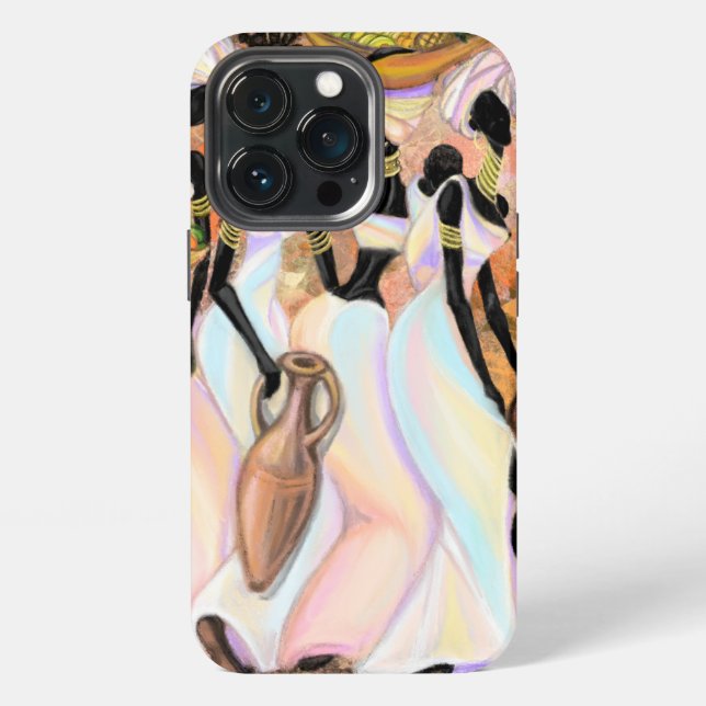 Coque iPhone Étui iPhone pour Dames Africaines (Dos)