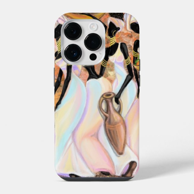 Coque iPhone Étui iPhone pour femmes africaines (Verso)