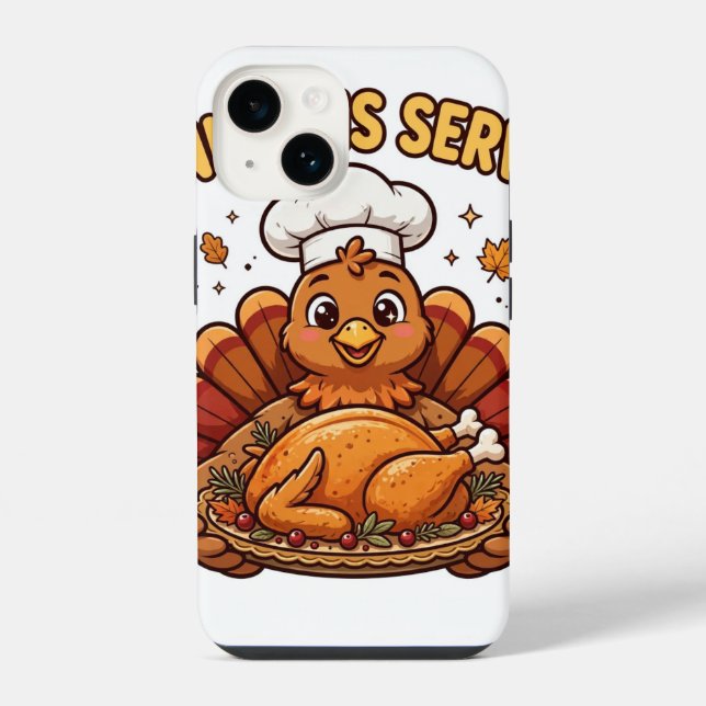 Coque iPhone Étui iPhone pour le dîner de Thanksgiving (Verso)