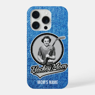 Coque iPhone 15 Pro Étui iPhone pour maman de hockey