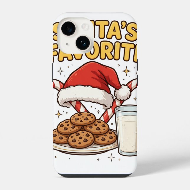 Coque iPhone Étui iPhone pour Noël préféré du Père Noël (Verso)