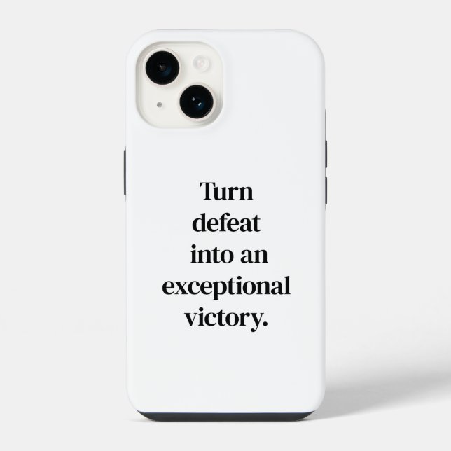 Coque iPhone Étui iPhone pour une victoire exceptionnelle (Verso)